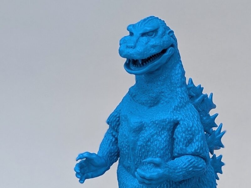 ビリケン　1975ゴジラ　一部塗装済完成品 初代ゴジラ（青色）4月26日(日)正午より予約受付開始！ | ビリケン商会